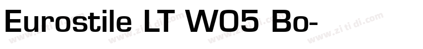Eurostile LT W05 Bo字体转换